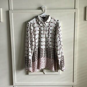 Women’s Carlisle Collection Silk Button Down Blouse Size 16